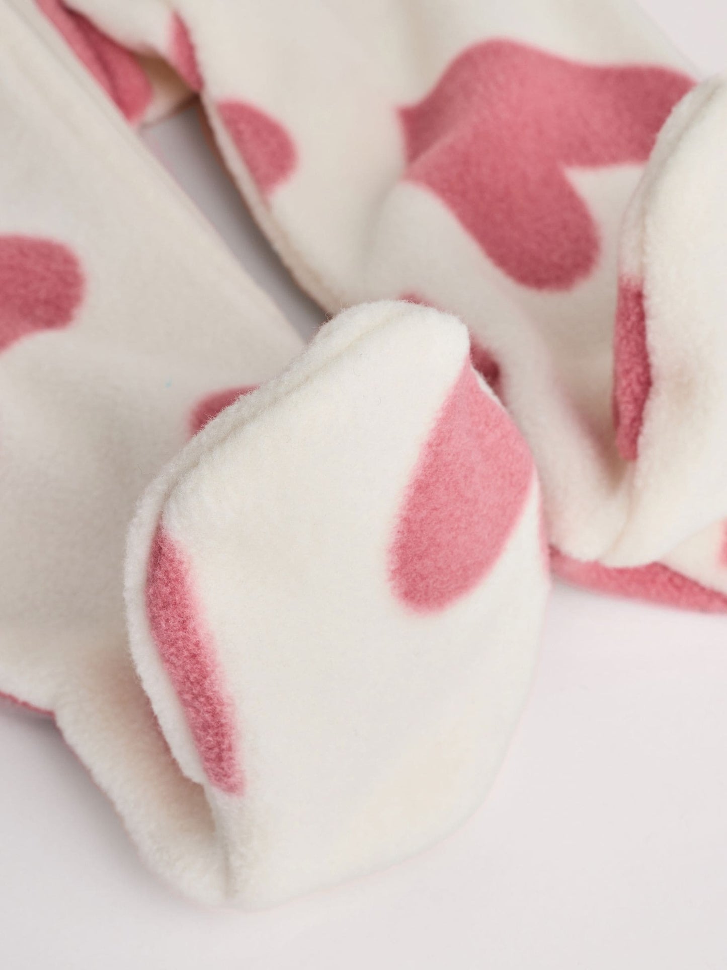 Pink 4 Pack Micro Fleece Two Way Zip Baby Sleepsuit image 4