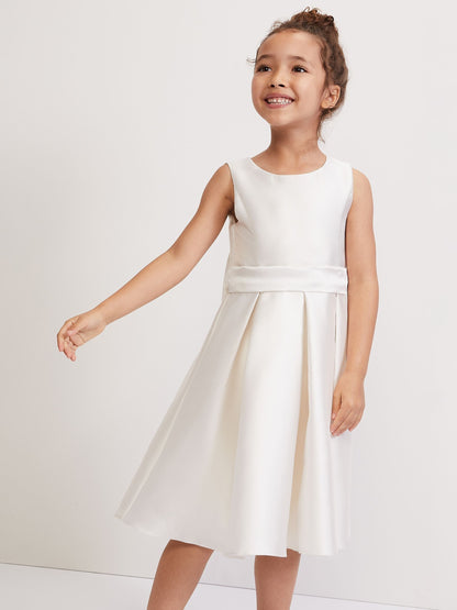 Phase Eight White Melody Ivory Satin Dress - image 1