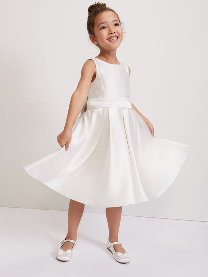 Phase Eight White Melody Ivory Satin Dress - image 3