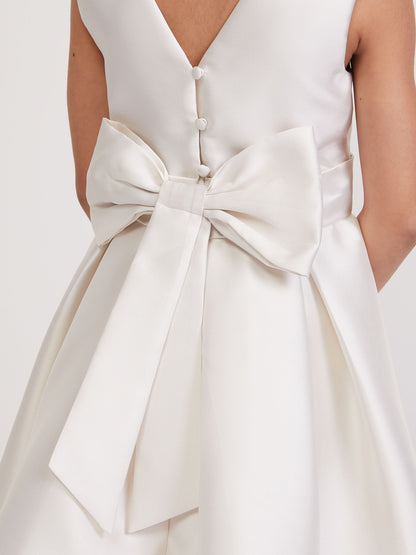Phase Eight White Melody Ivory Satin Dress - image 6
