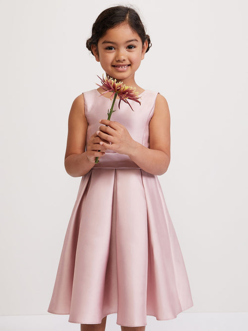 Phase Eight Pink Melody Antique Rose Satin Dress - image 1