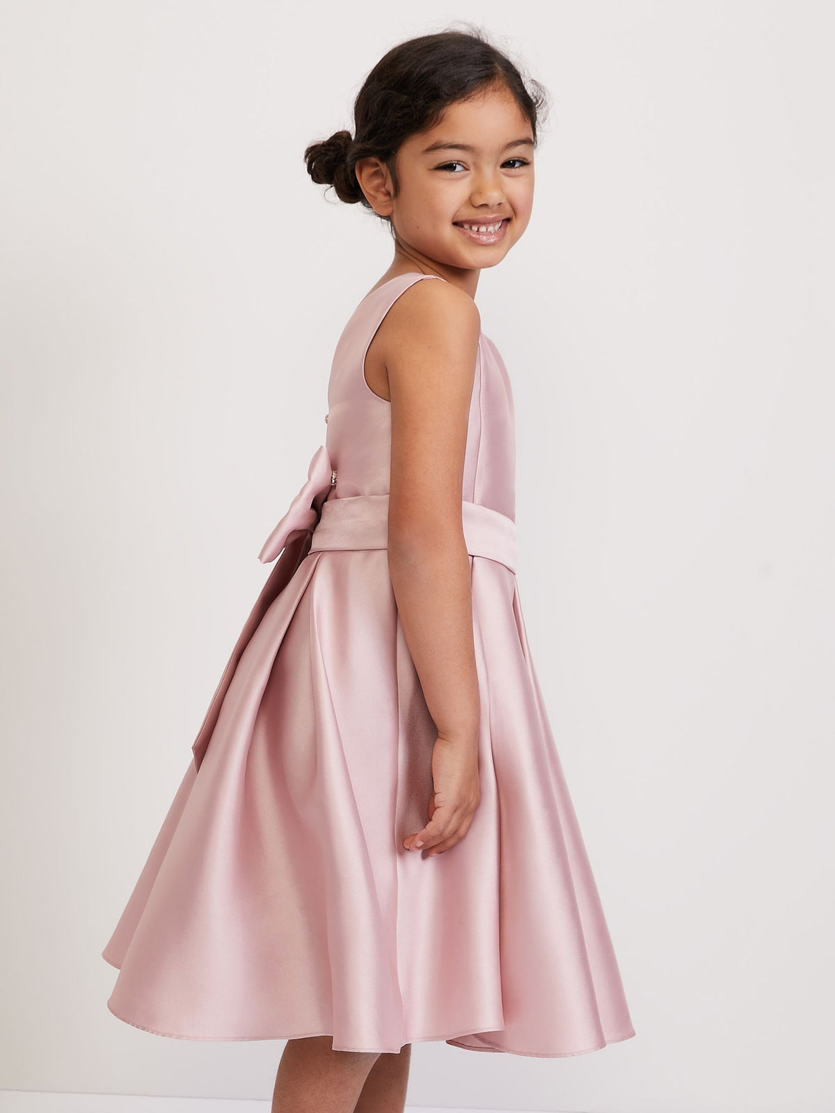 Phase Eight Pink Melody Antique Rose Satin Dress - image 6