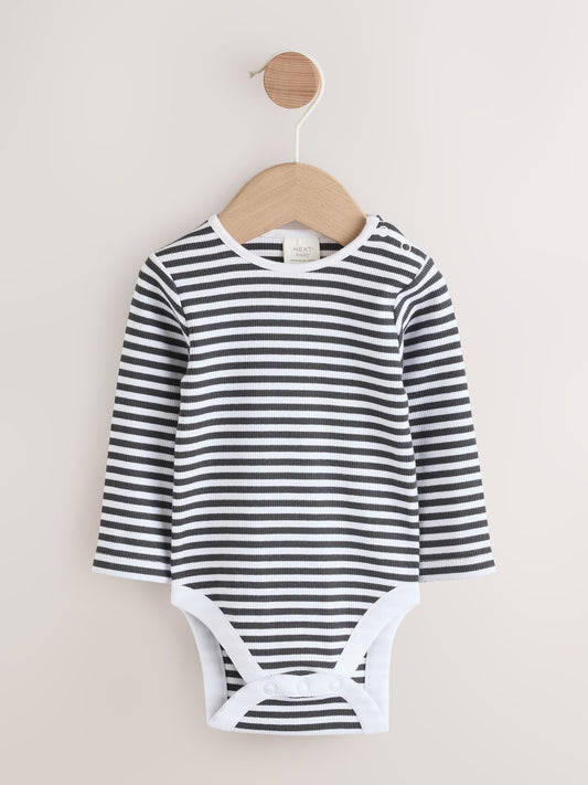 Charcoal Grey Baby Denim Dungarees and Bodysuit Set (0mths-2yrs) image 3