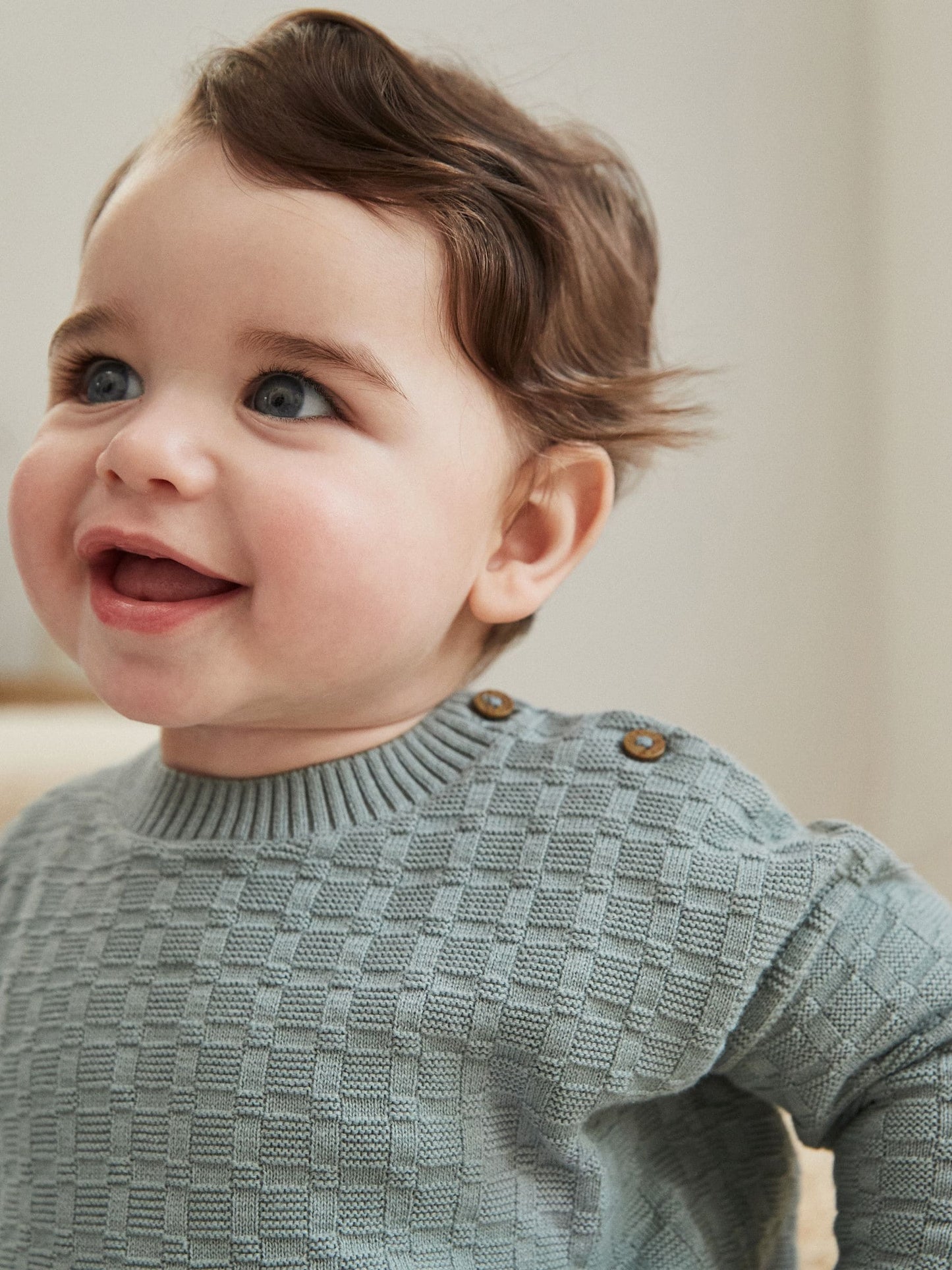 Mineral Baby Textured Knitted 100% Cotton Jumper and Leggings Set (0mths-3yrs)