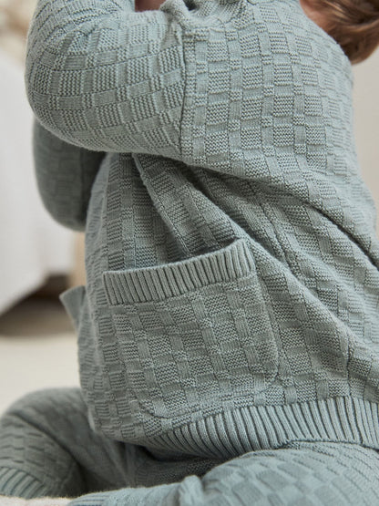 Mineral Baby Textured Knitted 100% Cotton Jumper and Leggings Set (0mths-3yrs)
