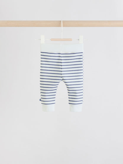 Blue Stripe Baby Jersey Jacket, Bodysuit and Leggings 3 Piece Set (0mths-2yrs)
