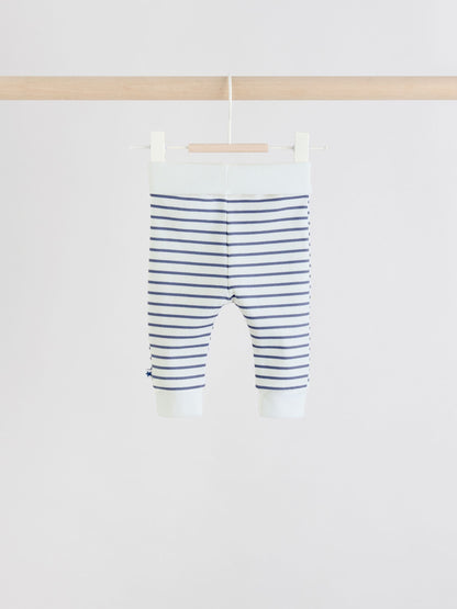 Blue Stripe Baby Jersey Jacket, Bodysuit and Leggings 3 Piece Set (0mths-2yrs)