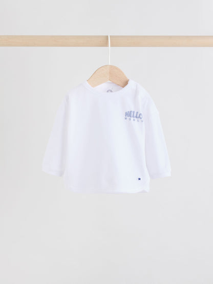 Blue Stripe Baby Jersey Jacket, Bodysuit and Leggings 3 Piece Set (0mths-2yrs)