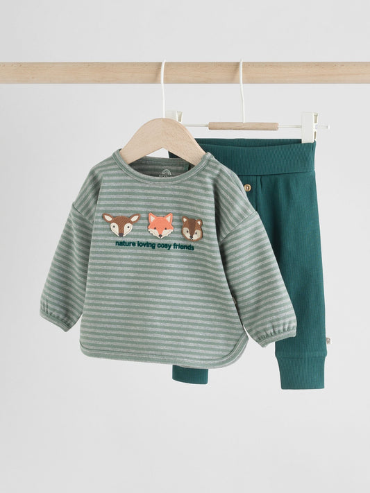 Green Character Baby Top and Leggings Set 2 Piece (0mths-3yrs) image 1