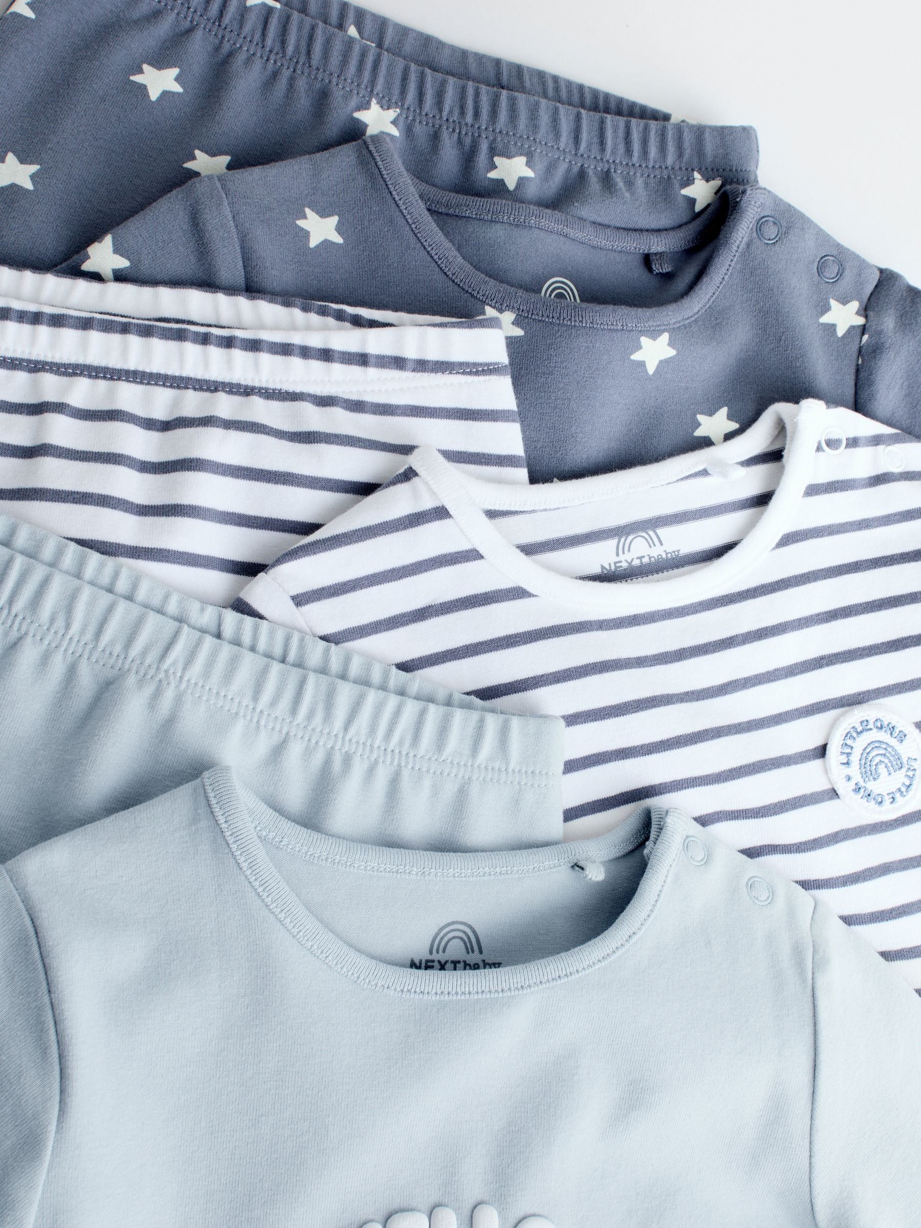 Blue Hello World Tops and Leggings 6 Piece Baby Set (0mths-3yrs) image 5