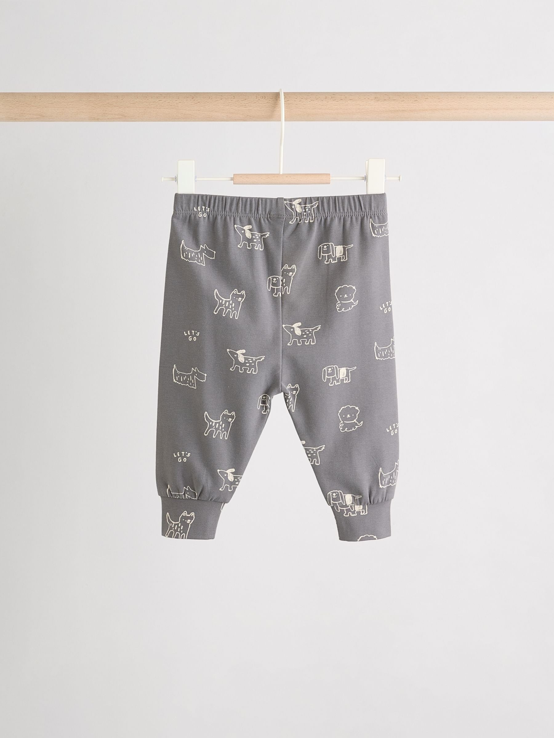 Monochrome Dog Baby Top and Leggings Set 2 Piece (0mths-3yrs) image 3