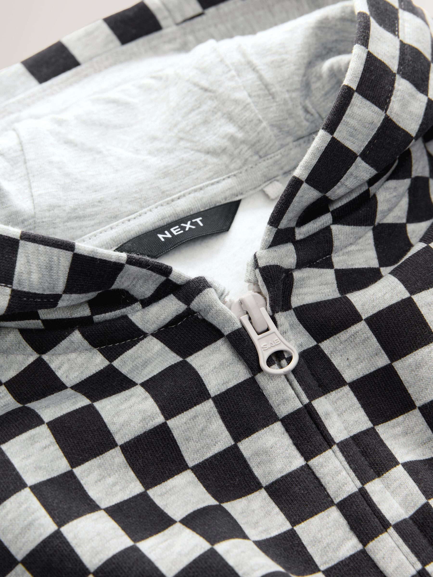 Dsiney Kidz - Black White Checkerboard Zip Through Hoodie (3mths-7yrs) image 4
