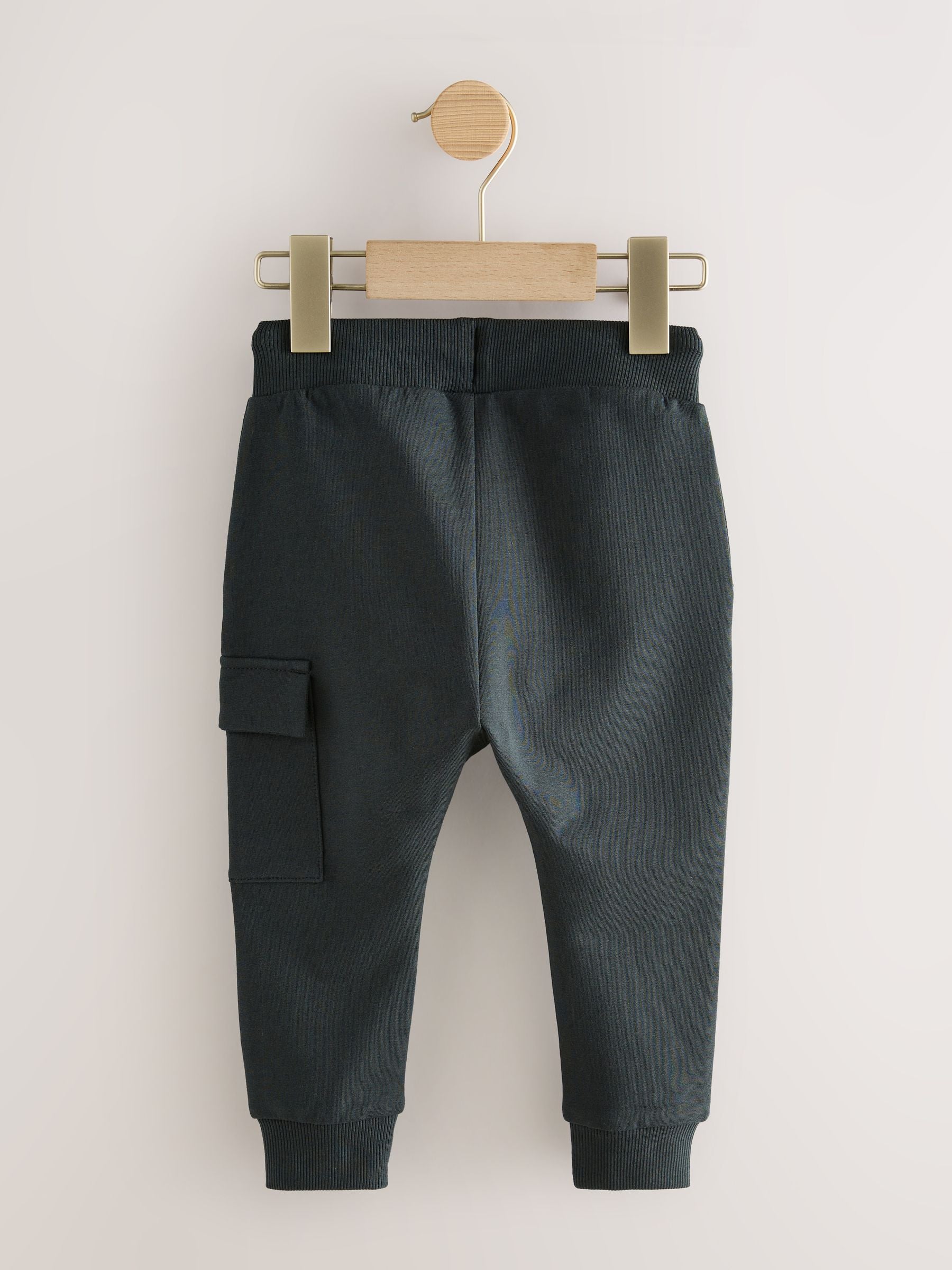 Charcoal Grey Skinny Utility Joggers (3mths-7yrs) image 2