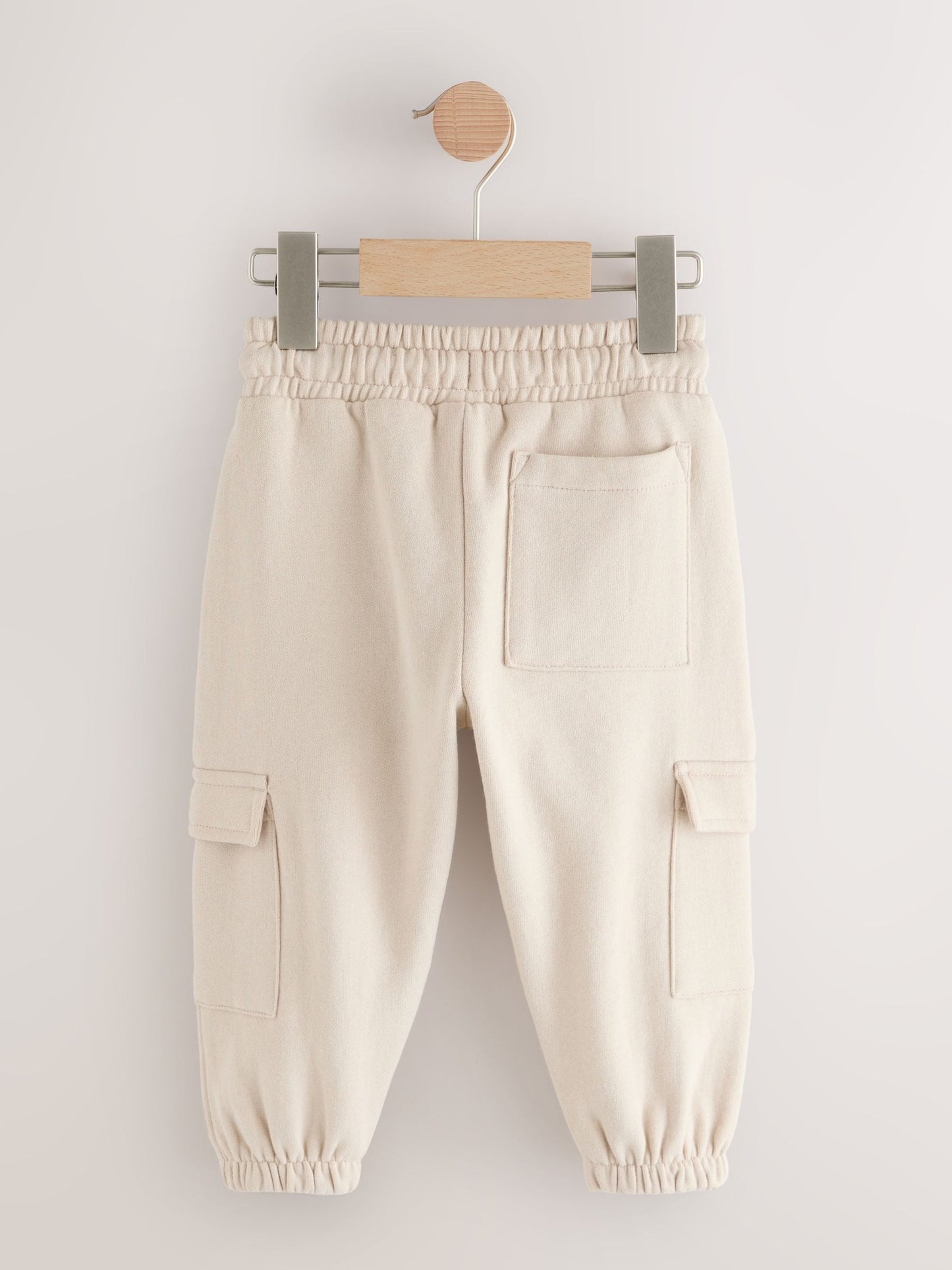 Ecru Soft Touch Jersey Utility Joggers (3mths-7yrs) image 2