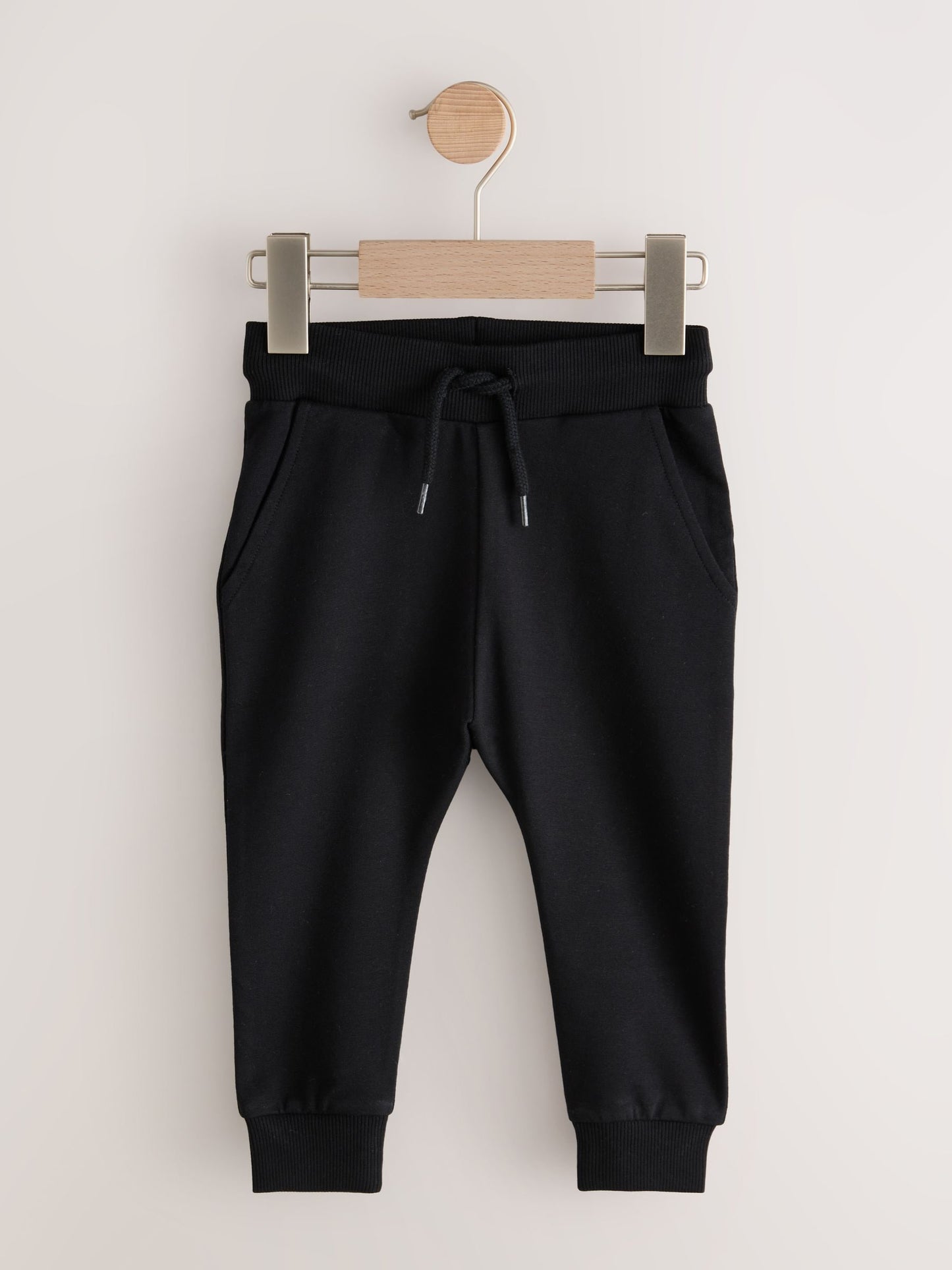 Black Classic Jersey Joggers (3mths-7yrs) image 1