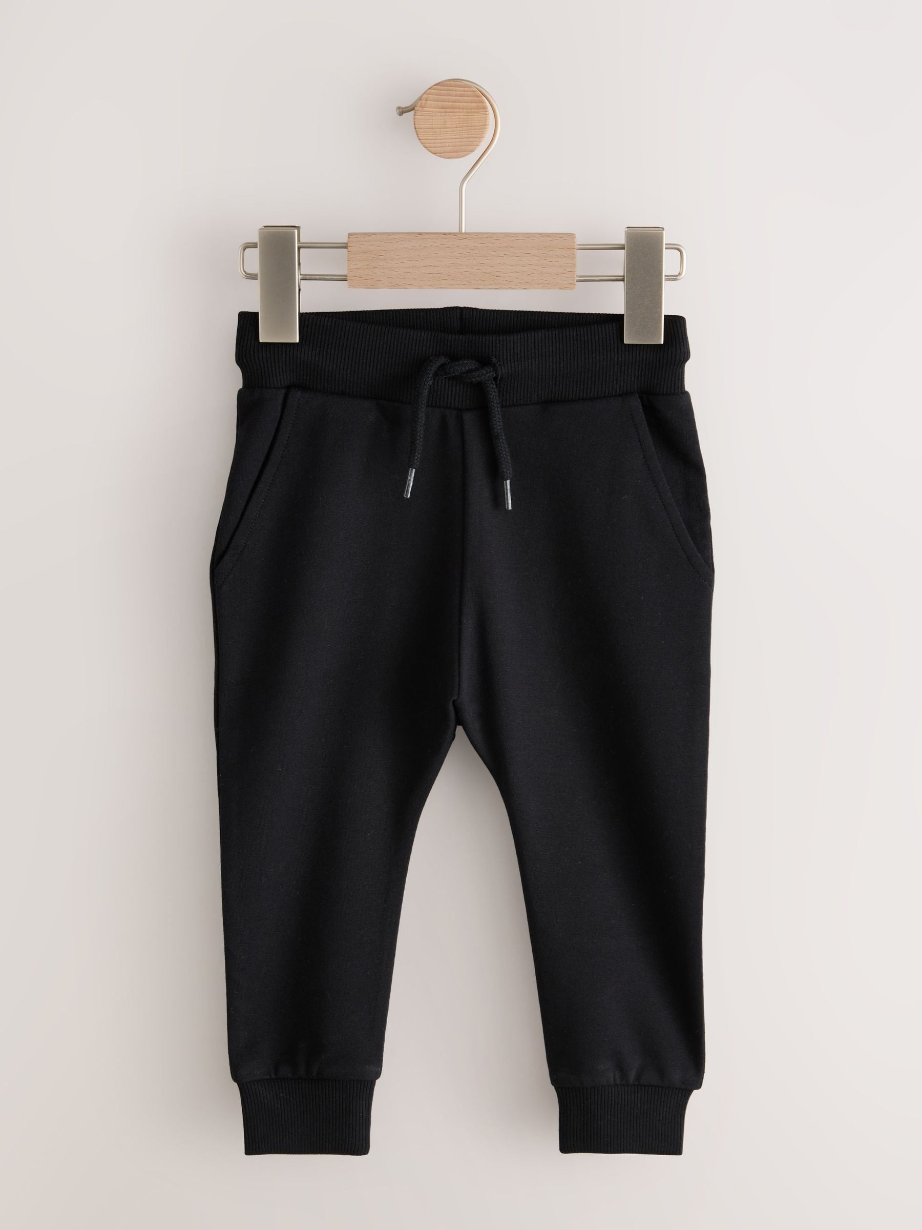 Black Classic Jersey Joggers (3mths-7yrs) image 1