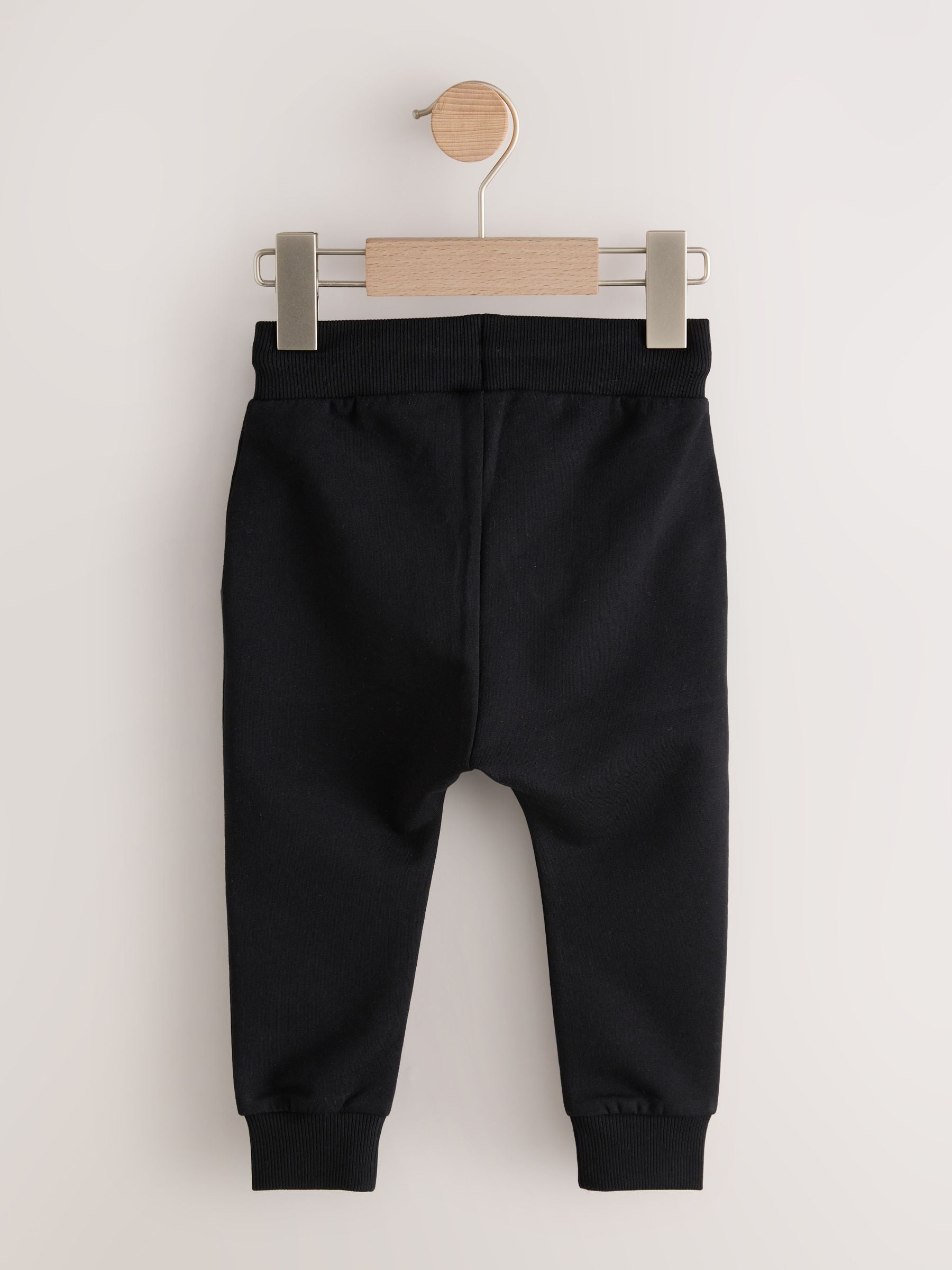 Black Classic Jersey Joggers (3mths-7yrs) image 2