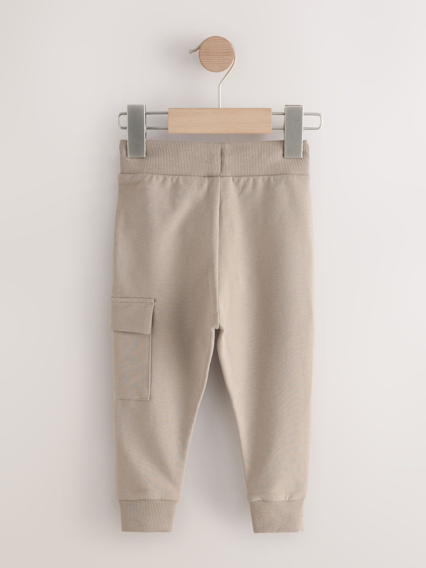 Ecru Skinny Utility Joggers (3mths-7yrs) image 2