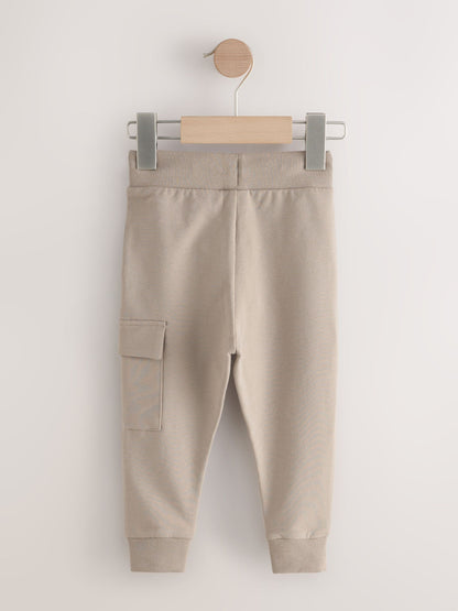 Ecru Skinny Utility Joggers (3mths-7yrs) image 2
