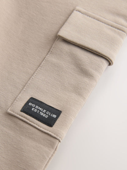 Ecru Skinny Utility Joggers (3mths-7yrs) image 4