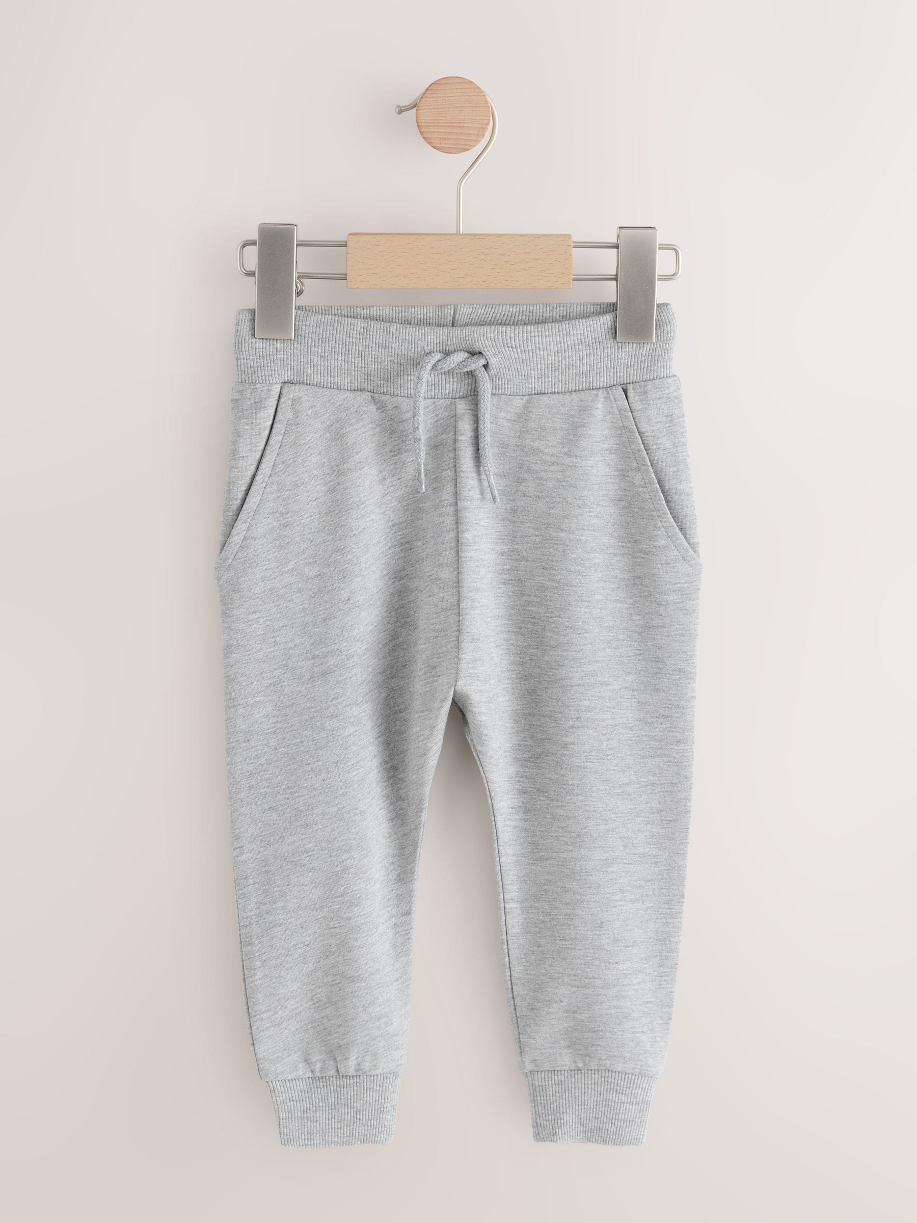 Grey Marl Classic Jersey Joggers (3mths-7yrs) image 1