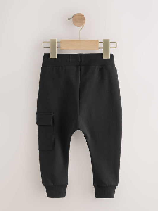 Black Skinny Utility Joggers (3mths-7yrs) image 2