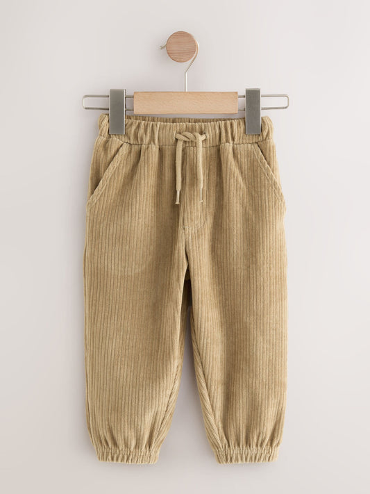 Tan Brown Jersey Cord Joggers (3mths-7yrs) image 1