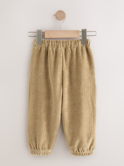Tan Brown Jersey Cord Joggers (3mths-7yrs) image 2