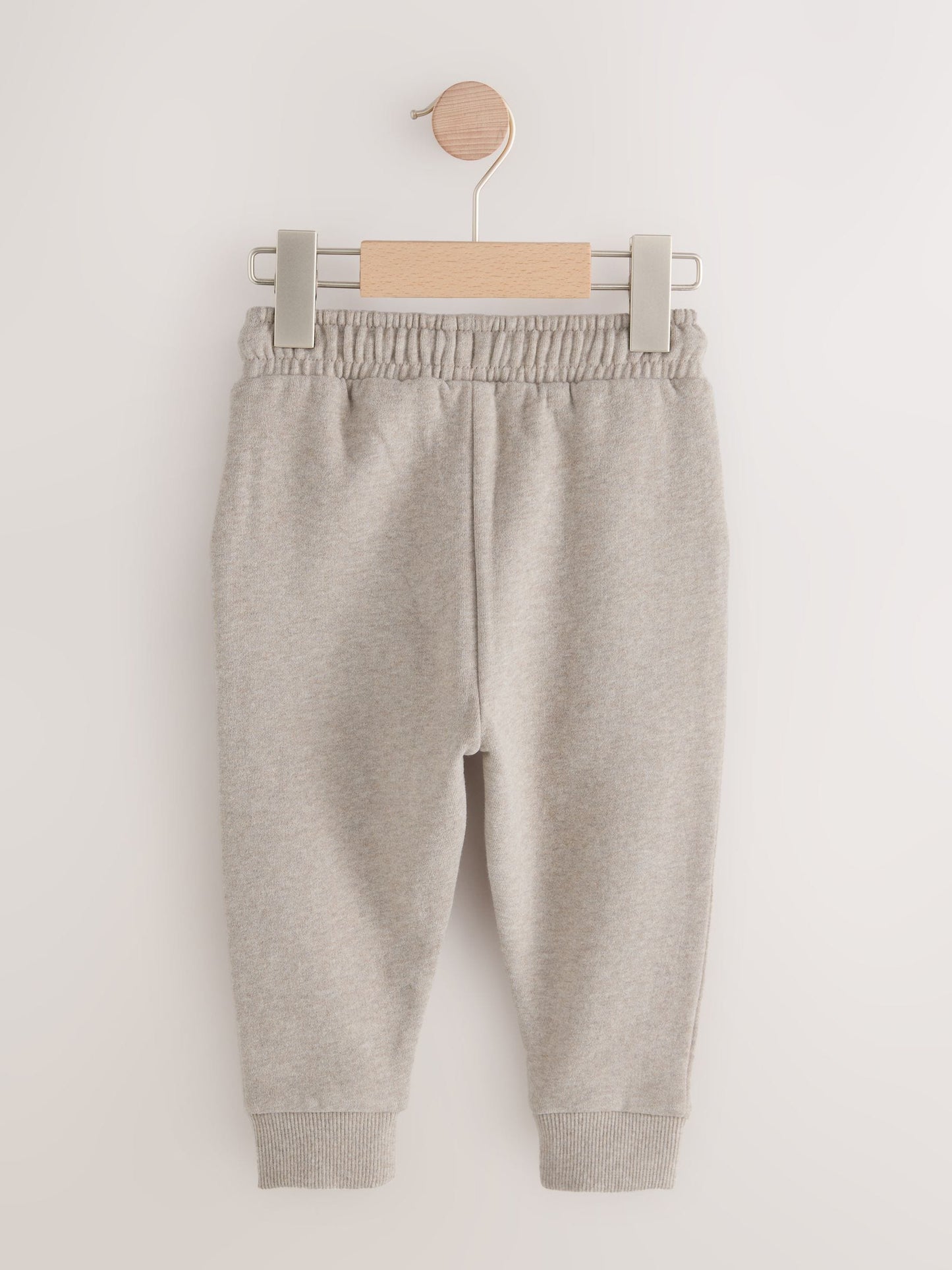 Oatmeal Marl Slim Fit Soft Touch Jersey Joggers (3mths-7yrs) image 2