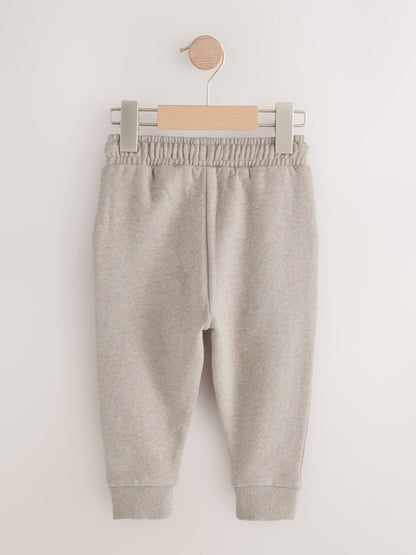 Oatmeal Marl Slim Fit Soft Touch Jersey Joggers (3mths-7yrs) image 2