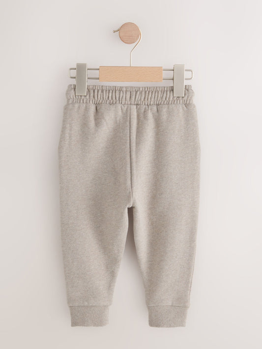 Oatmeal Marl Slim Fit Soft Touch Jersey Joggers (3mths-7yrs) image 2
