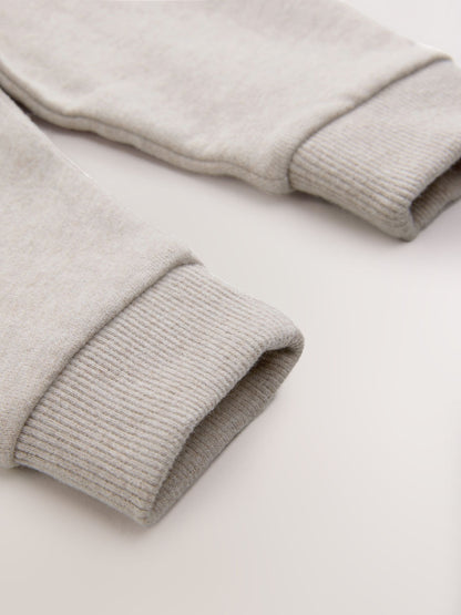 Oatmeal Marl Slim Fit Soft Touch Jersey Joggers (3mths-7yrs) image 4