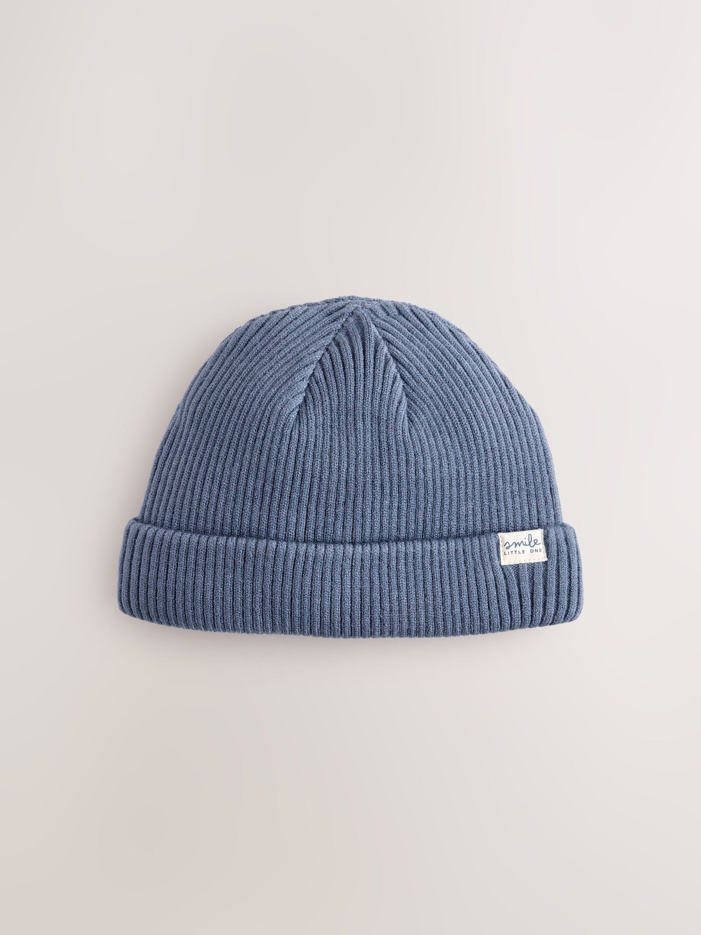 Blue 2 Pack Baby Beanie Knitted Hats image 3