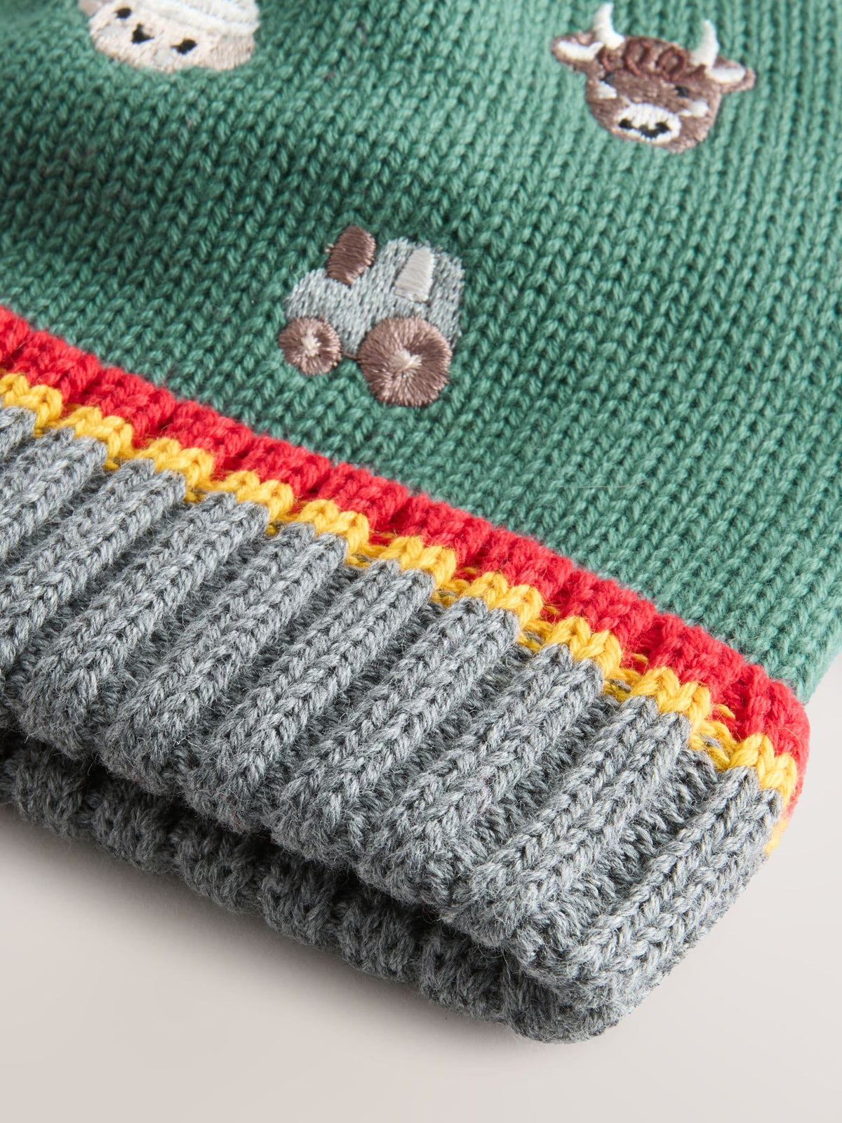 Green Farmyard Baby Hamish and Friends Knitted Hat (0mths-2yrs) - image 2