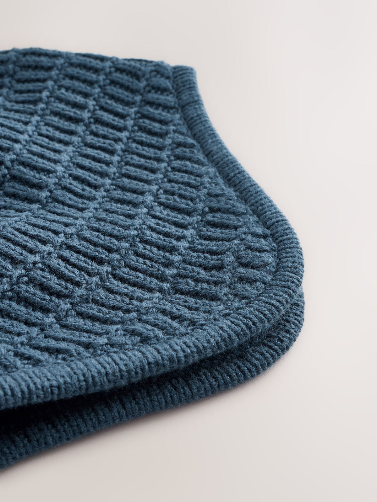 Navy Baby Knitted Trapper Hat With Pom (0mths-2yrs) - image 2