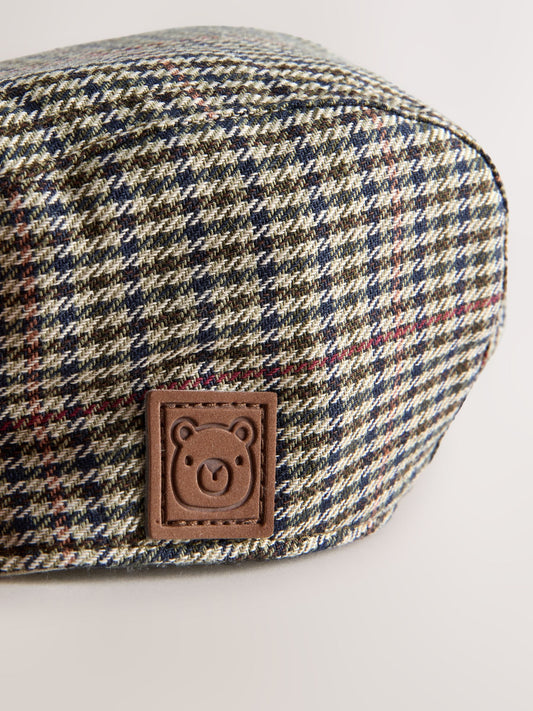 Brown Heritage Checked Baby Flat Cap (0mths-2yrs) image 3