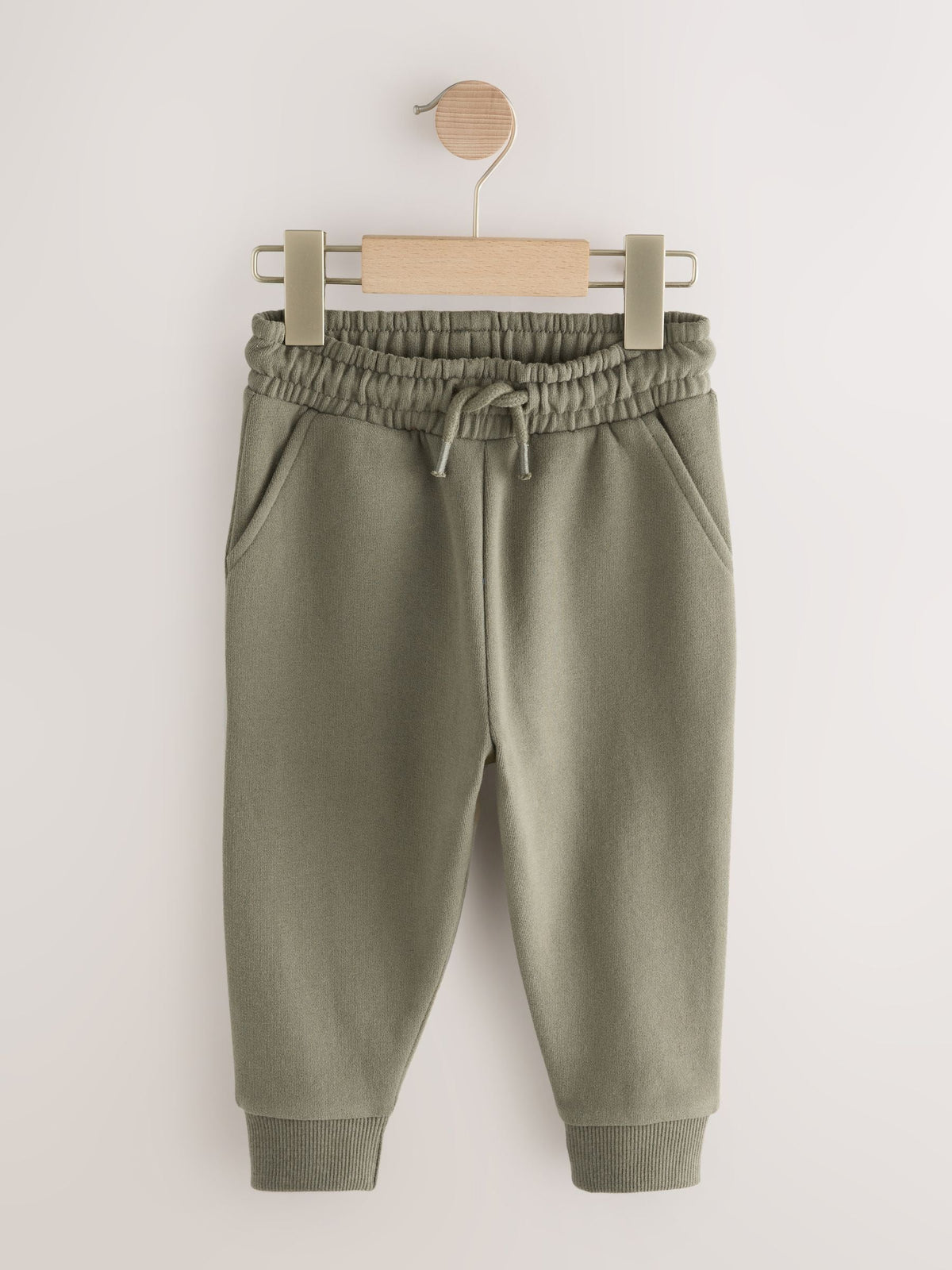 Dsiney Kidz - Khaki Green Slim Fit Soft Touch Jersey Joggers (3mths-7yrs) image 1
