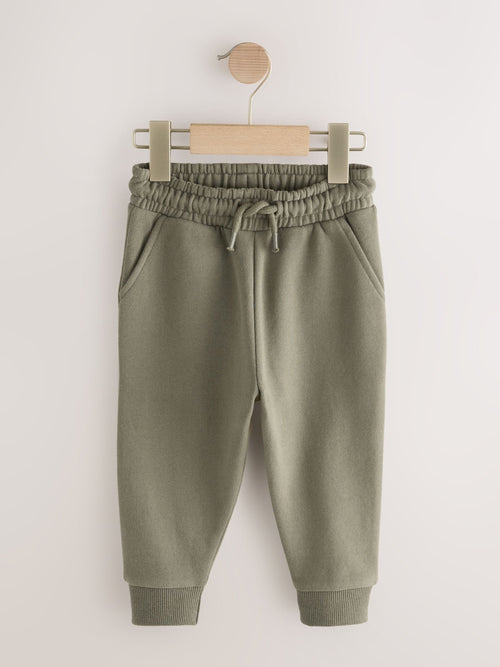 Khaki Green Slim Fit Soft Touch Jersey Joggers (3mths-7yrs) image 1