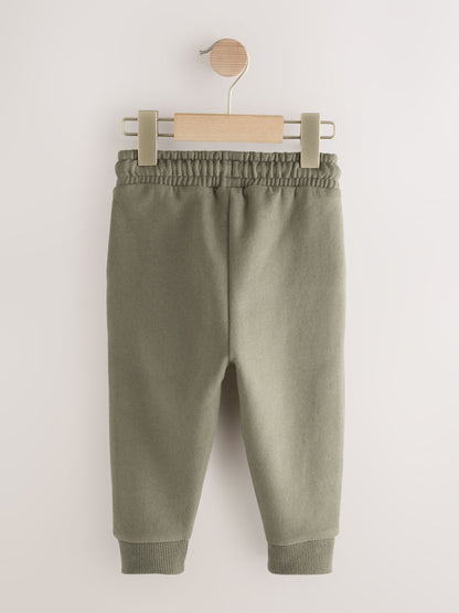 Khaki Green Slim Fit Soft Touch Jersey Joggers (3mths-7yrs) image 2