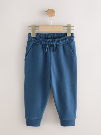 Blue Slim Fit Soft Touch Jersey Joggers (3mths-7yrs) image 1