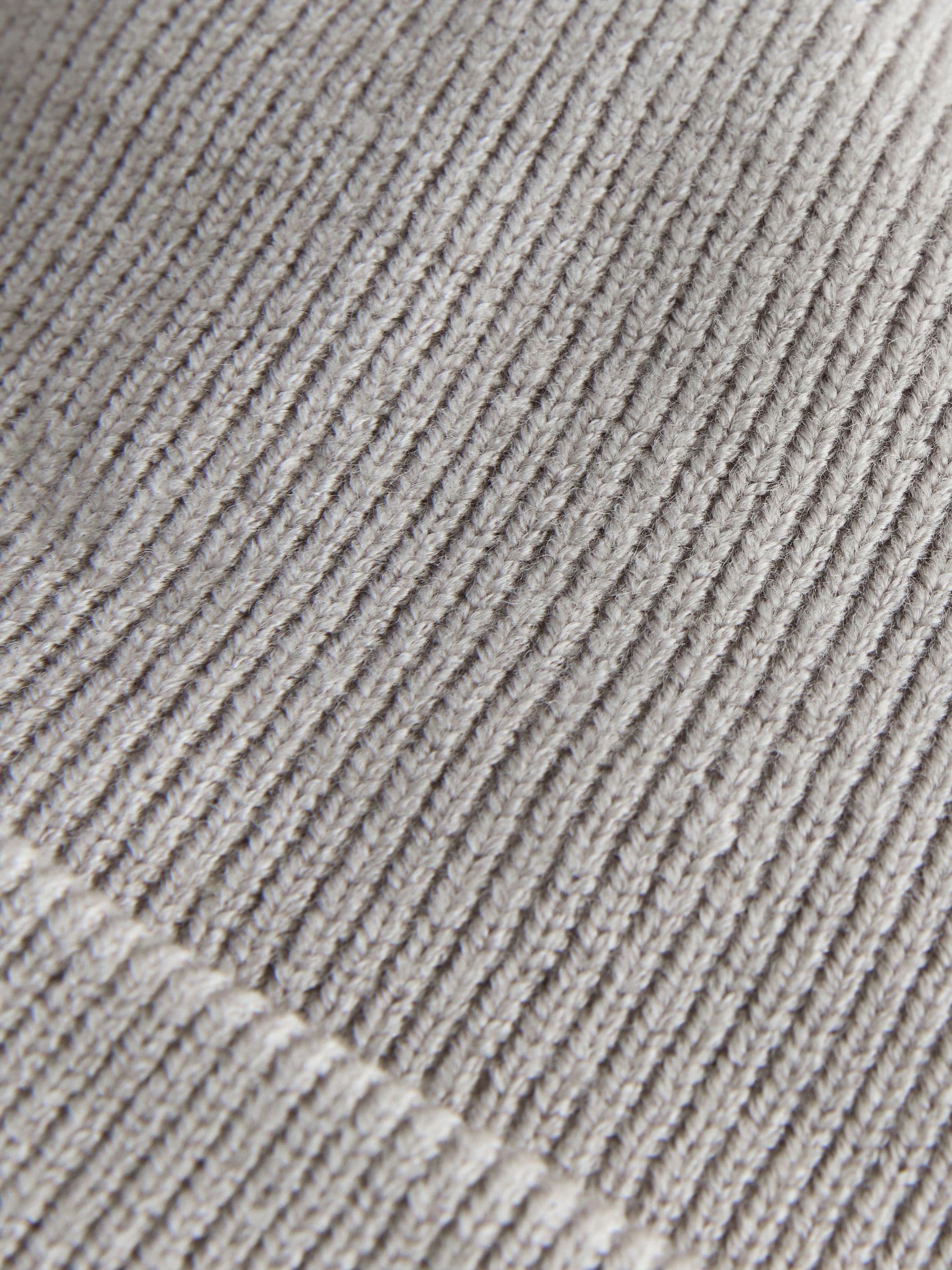 Grey/White 2pack Rib Baby Beanie image 6
