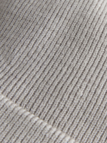 Grey/White 2pack Rib Baby Beanie image 6