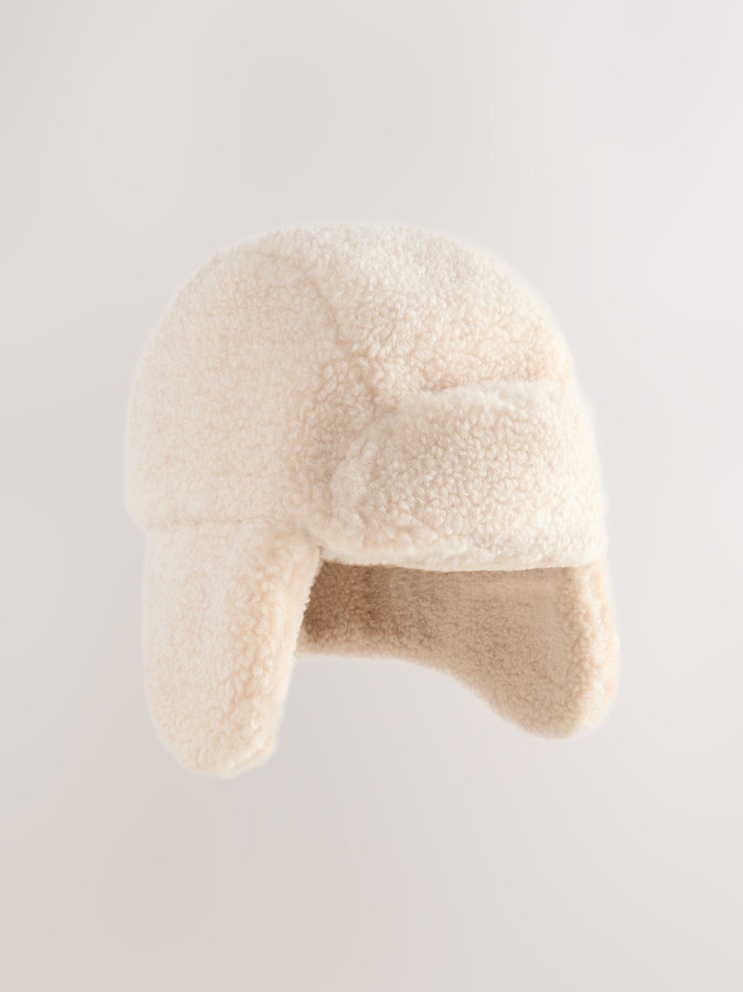 Beige Borg Trapper Baby Hat image 1