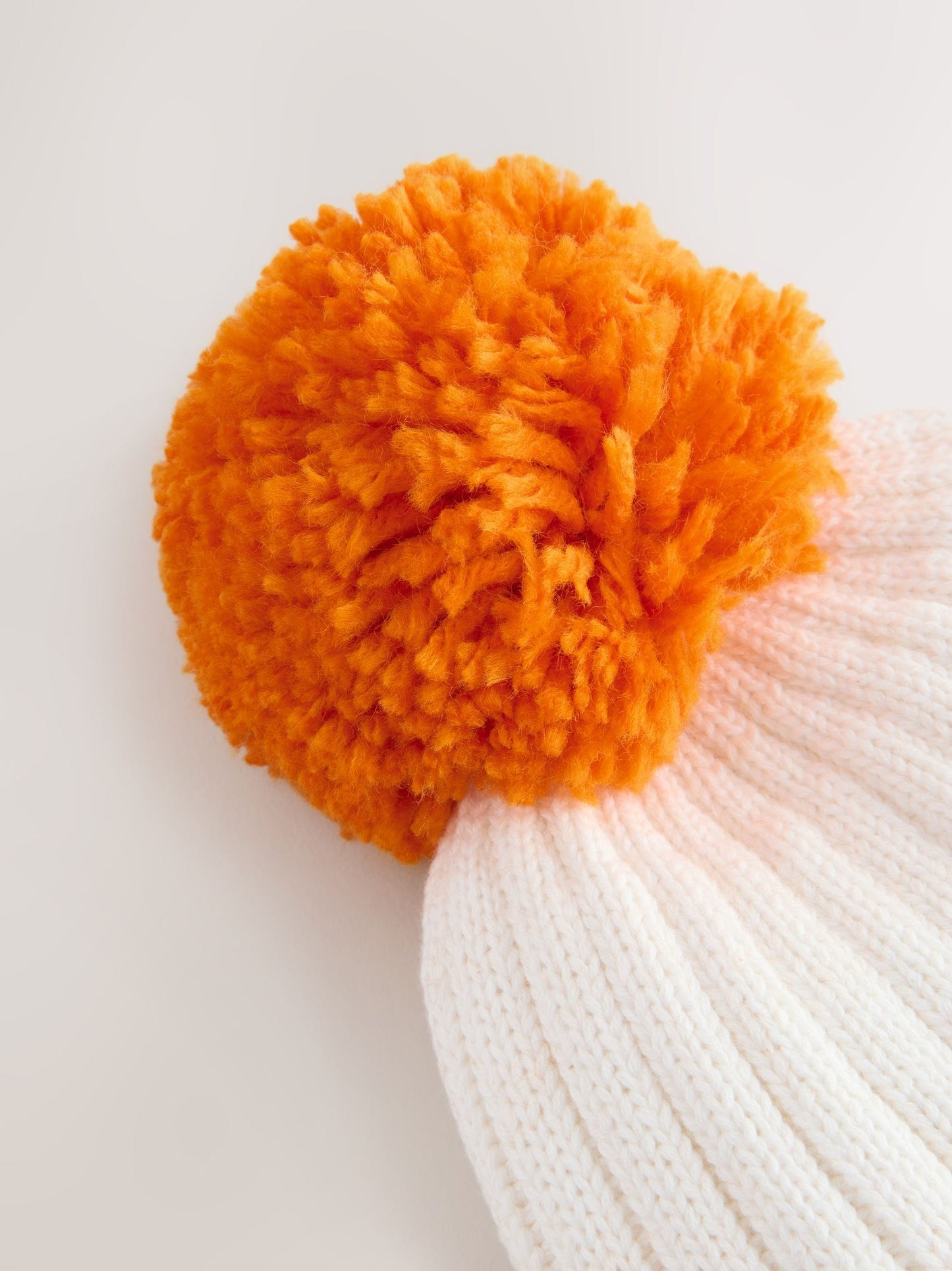 Orange Pumpkin Baby Knitted Pom Beanie Hat