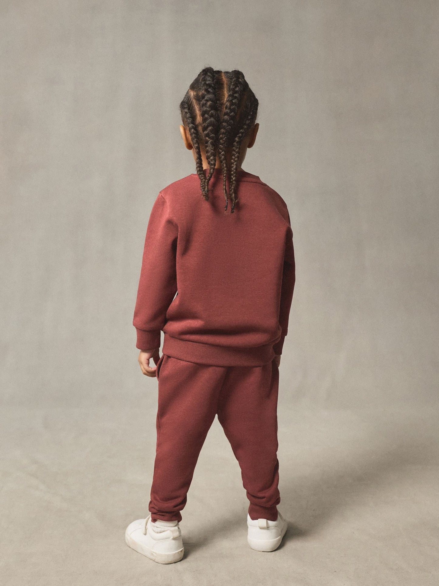 Dsiney Kidz - Burgundy Red Plain Sweatshirt And Joggers Set (3mths-7yrs) image 3