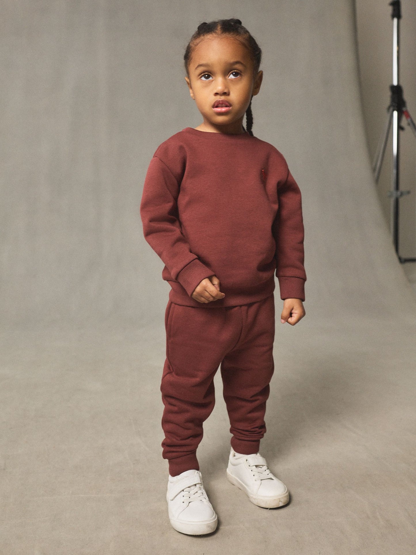 Burgundy Red Logo Sweatshirt And Joggers Set (3mths-7yrs) image 1