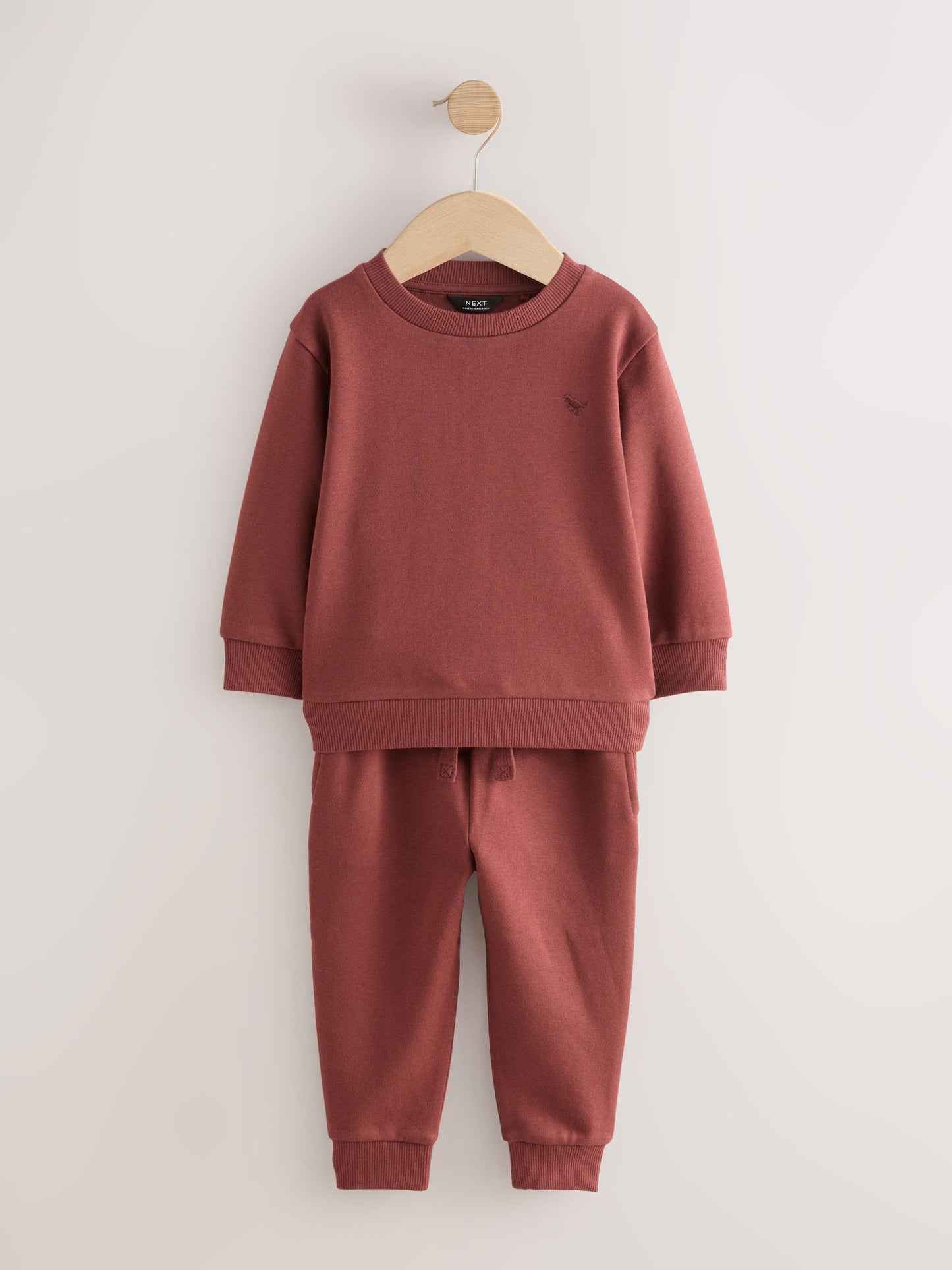 Burgundy Red Logo Sweatshirt And Joggers Set (3mths-7yrs) image 5