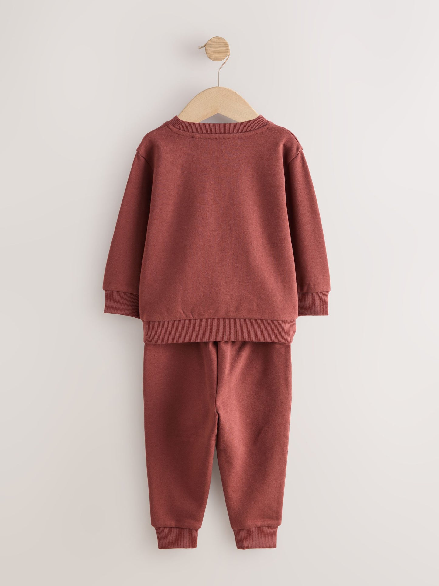 Burgundy Red Logo Sweatshirt And Joggers Set (3mths-7yrs) image 6