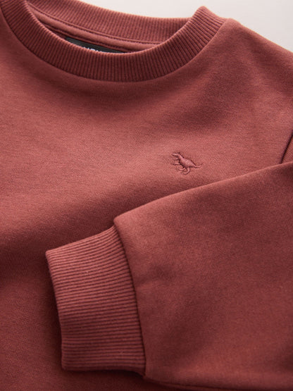 Burgundy Red Logo Sweatshirt And Joggers Set (3mths-7yrs) image 8