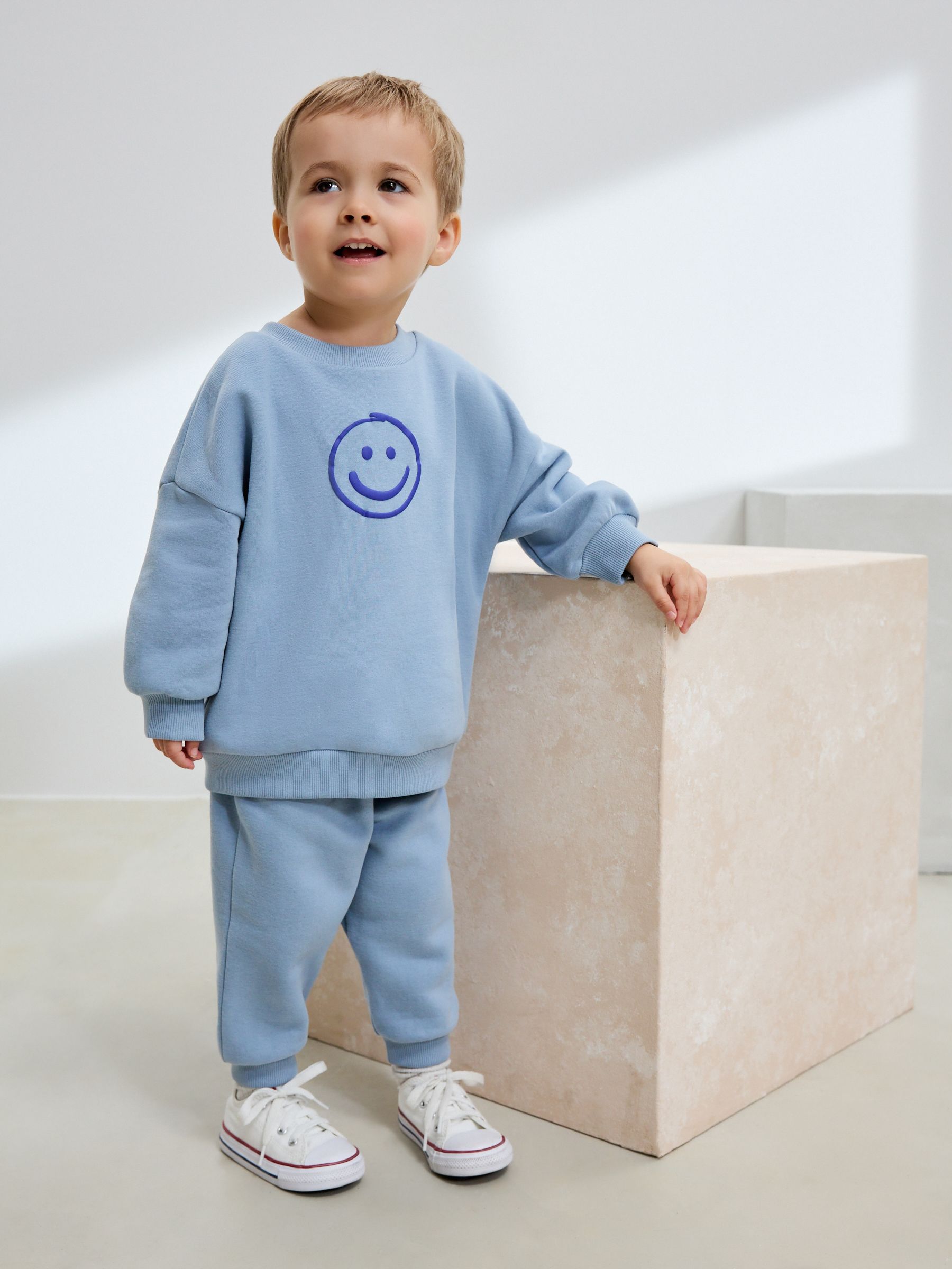 Dsiney Kidz - Light Blue Back Print Crew Neck Joggers Set (3mths-7yrs) image 2